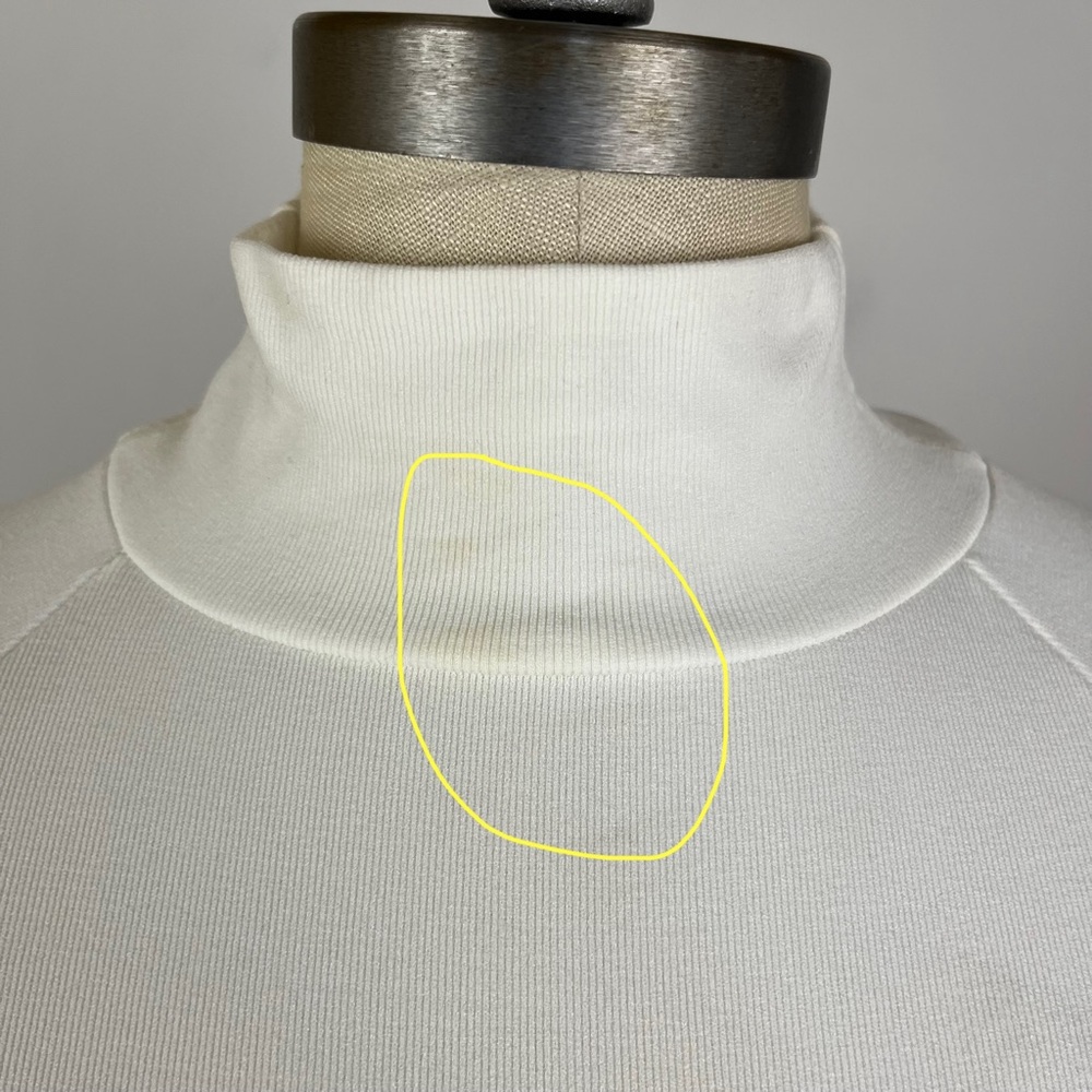 Free People White Mock Neck Open Back Top - Picture 4 of 8